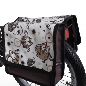 Kinder-Fahrradtasche JOY Satteltasche Gepäckträgertasche Fahrradtasche 2x5 Liter - passt auf 14" 16" 18" 20" Zoll Kinderfahrrad