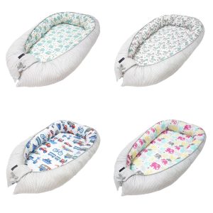 Babynest Kokon ZICK ZACK Linie 100% Baumwolle